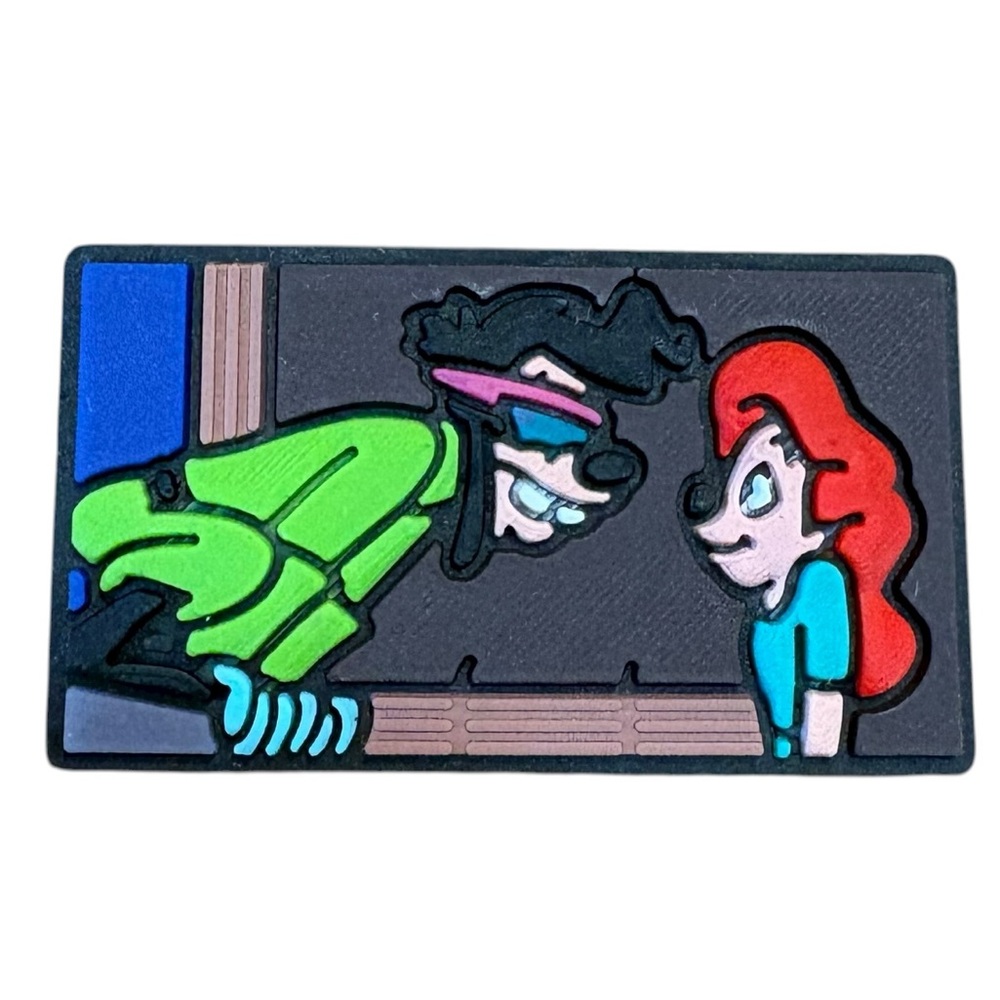 Max & Roxanne from A Goofy Movie Croc Charm